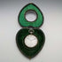Around 1899 British Antique Heart-Shaped Sterling Silver Pocket Watch Holder with REVUE Pocket Watch